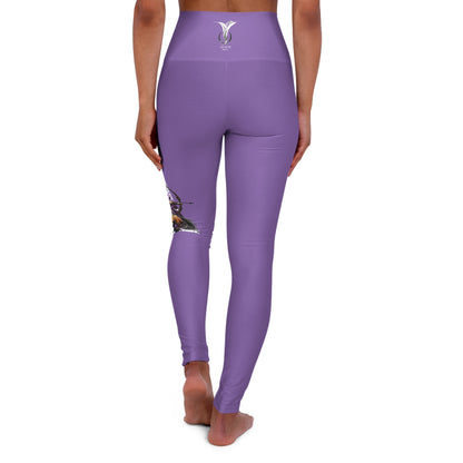 Sagittarius Lilac High Waisted Yoga Leggings (AOP)