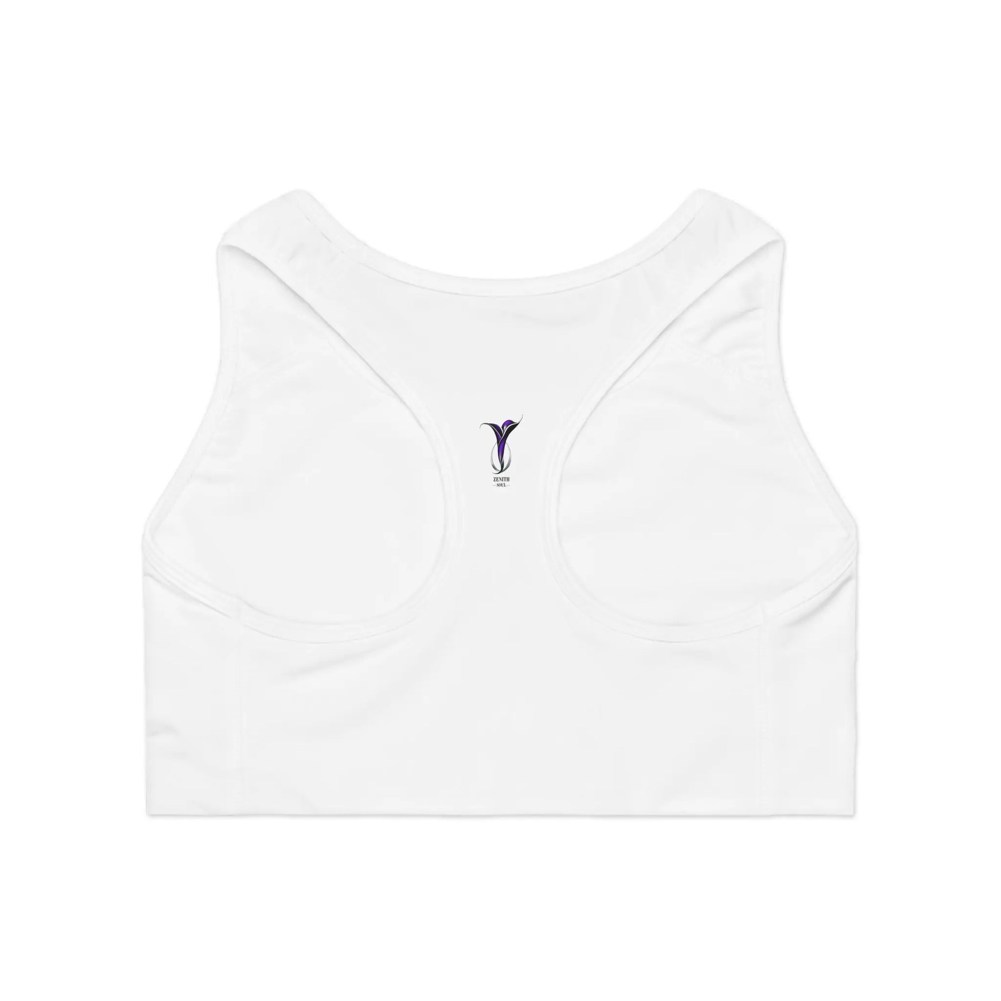 Leo White Sports Bra (AOP) Printify