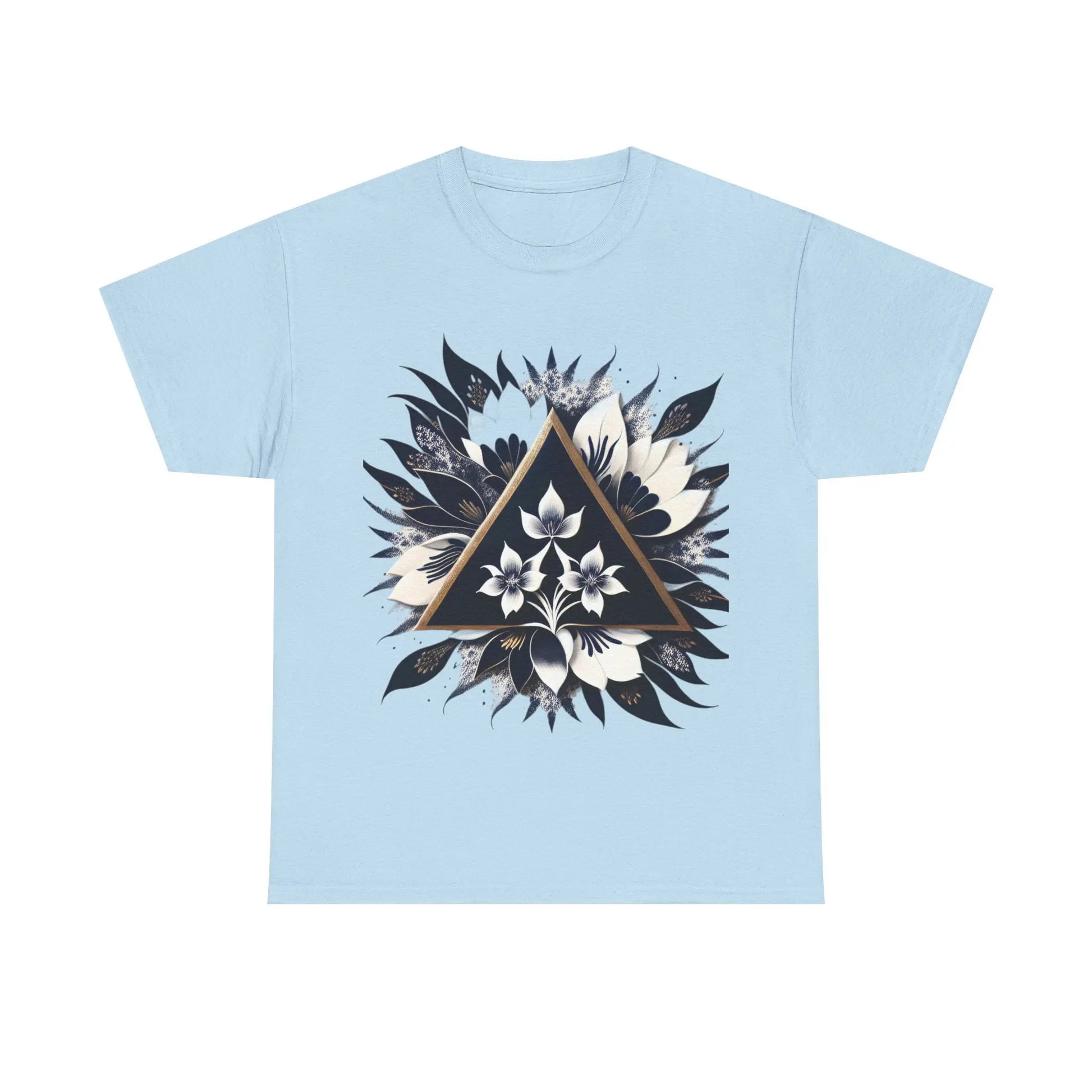Floral Apex Unisex Heavy Cotton Tee - Zenith Soul LLC