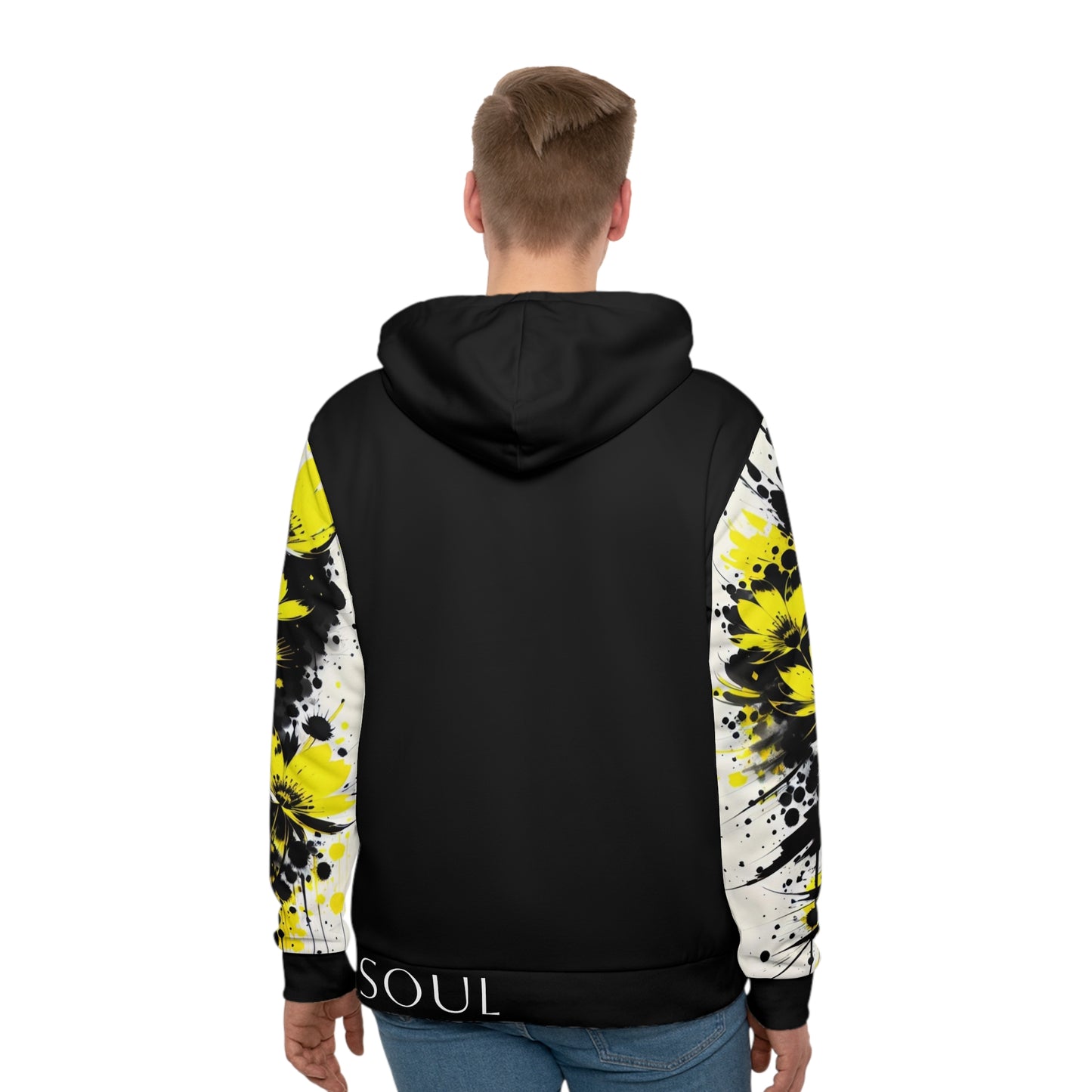 Solar Plexus Chakra Black Hoodie