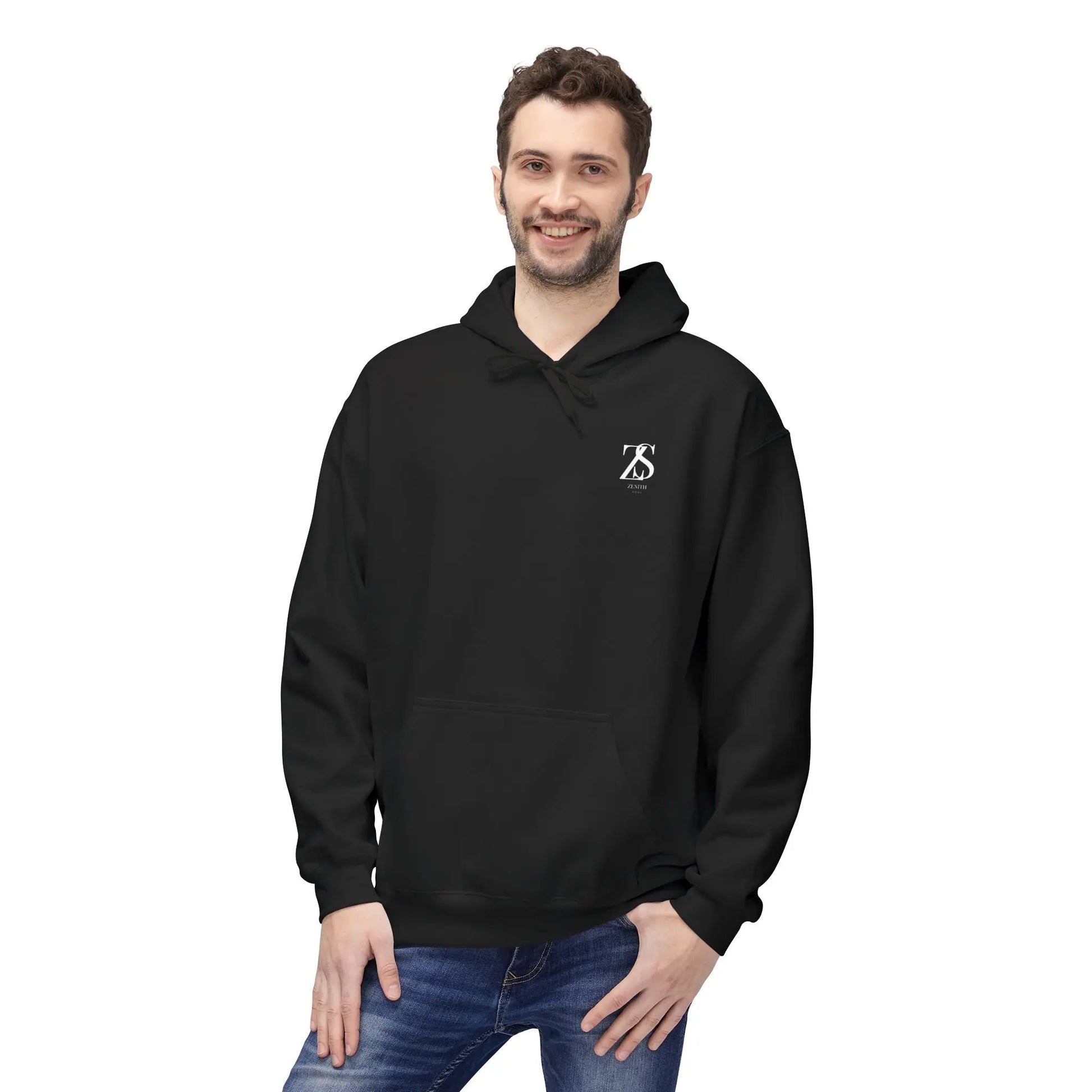 Zenith Comfort Midweight Soft style Fleece Hoodie Printify
