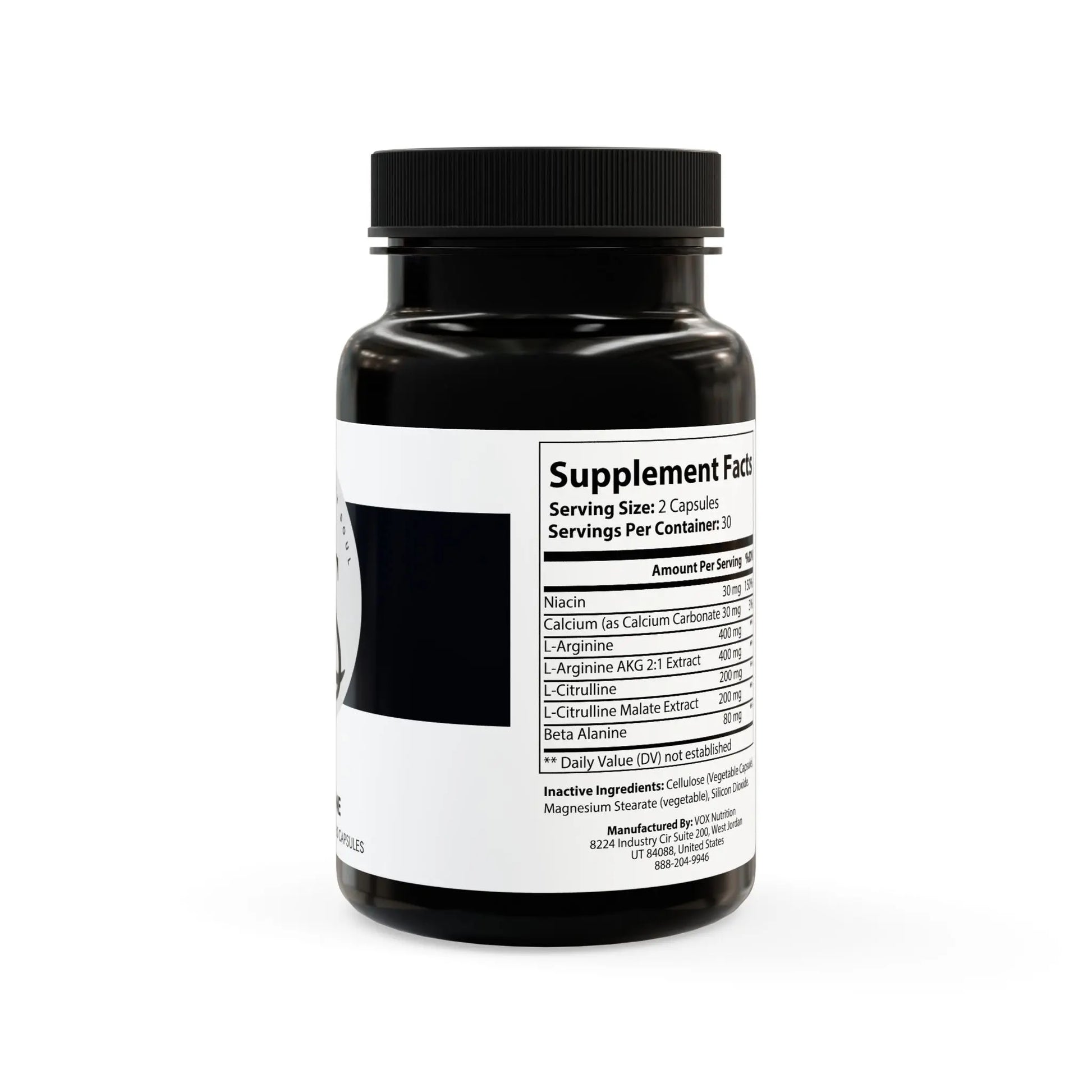 L-Arginine Supplement (60 Capsules) Printify
