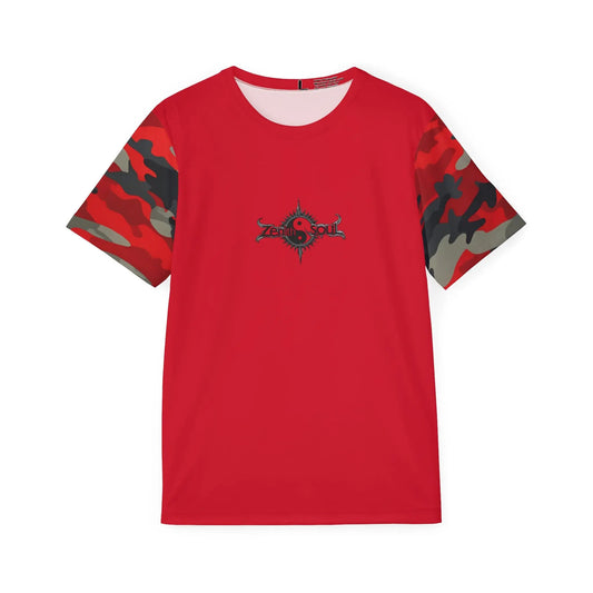 Camo Men's Sports Jersey Red (AOP) Printify