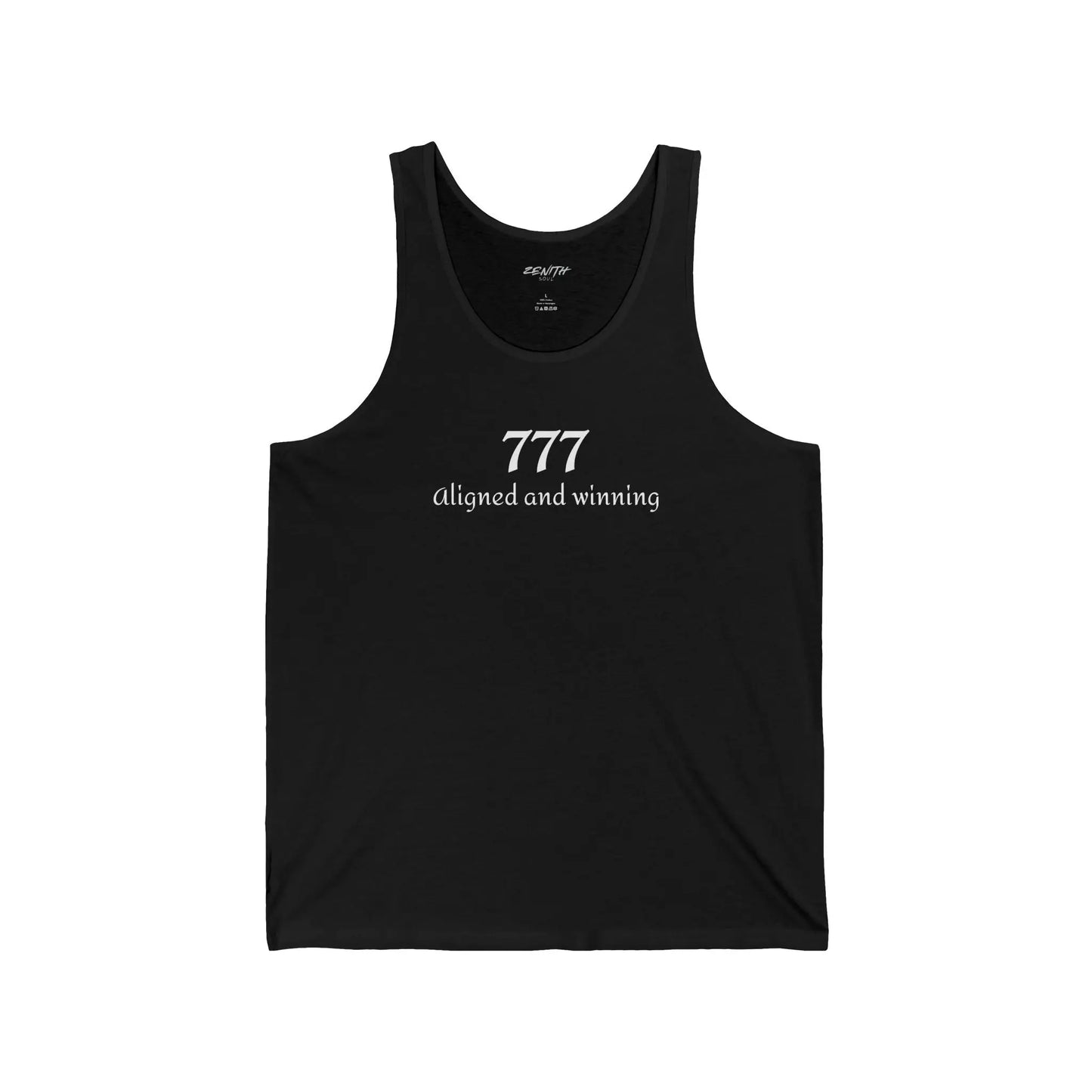 777- Aligned and winning Jersey Tank Printify