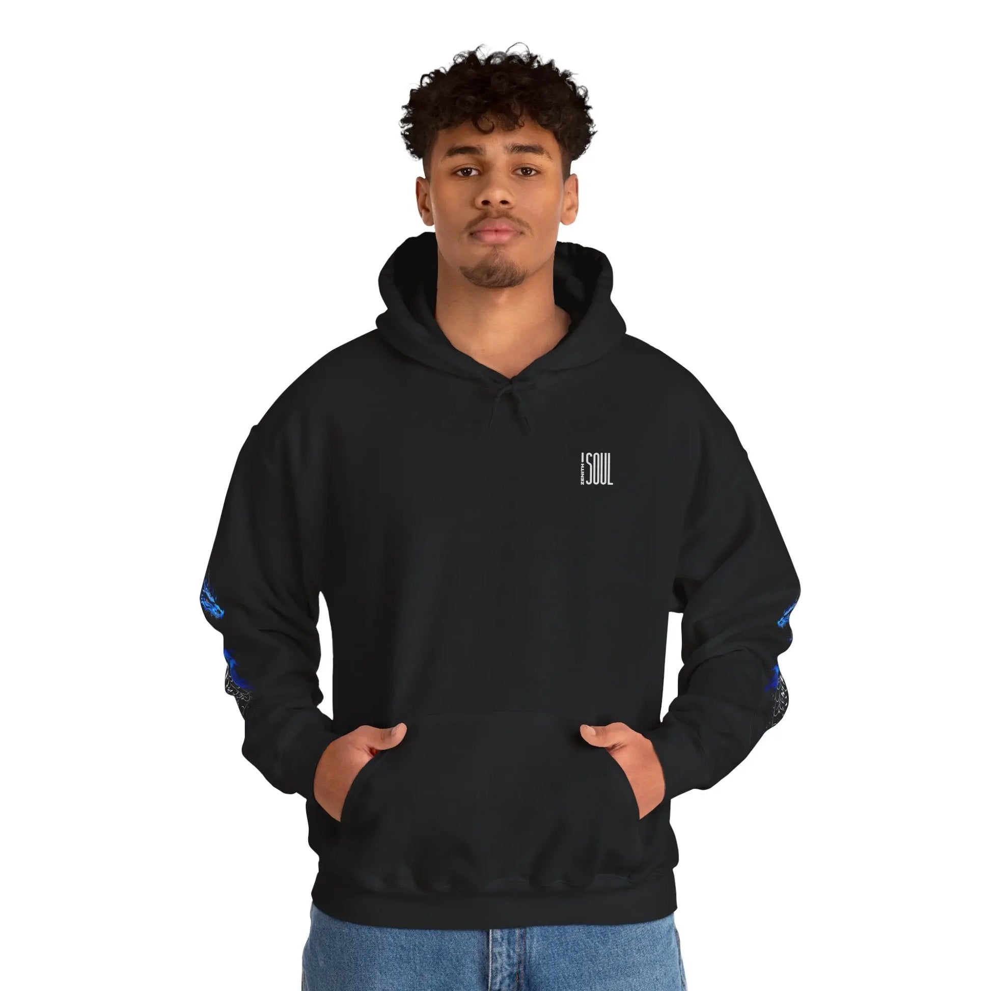 Blue Dragon Hooded Sweatshirt Printify