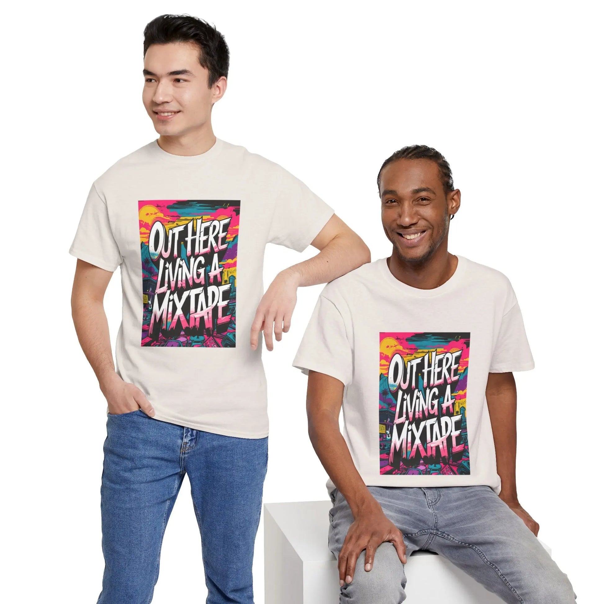 Out Here - Heavy Cotton Tee Printify