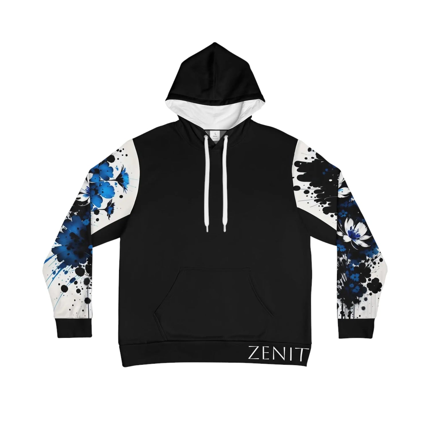 Throat Chakra Black Hoodie Printify