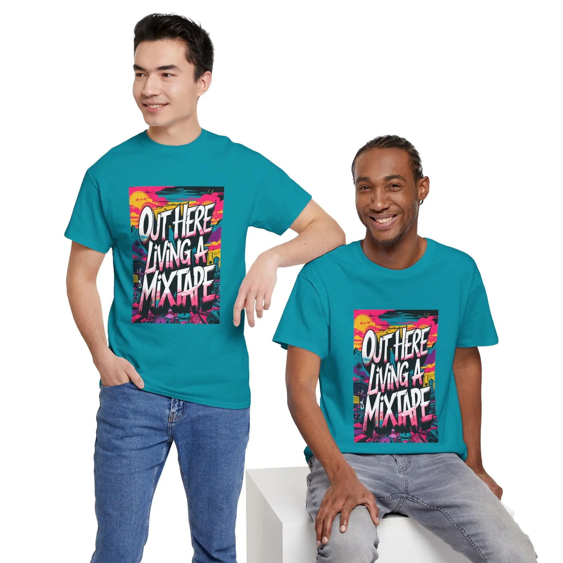 Out Here - Heavy Cotton Tee Printify