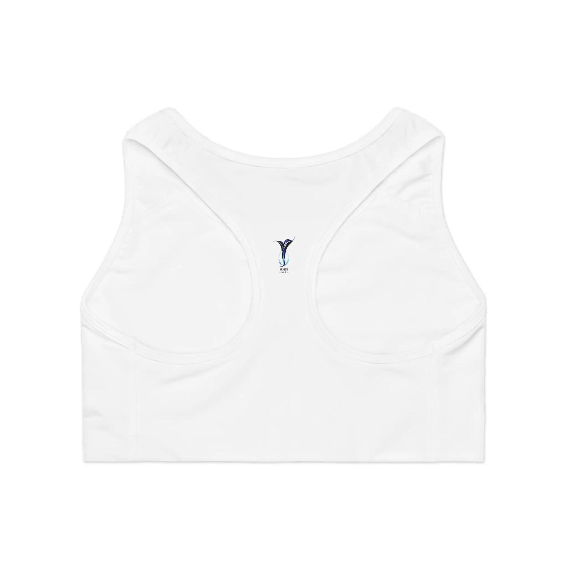 Pisces White Sports Bra (AOP) Printify