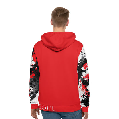 Root Chakra Flower Red Hoodie