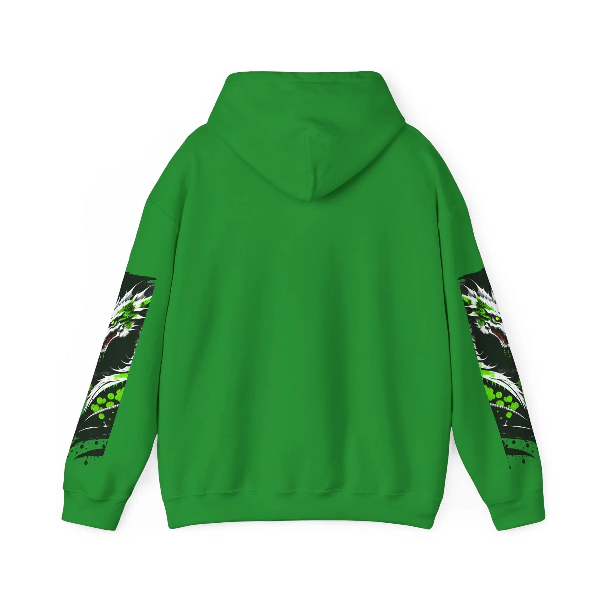 Green Dragon Hooded Sweatshirt Printify