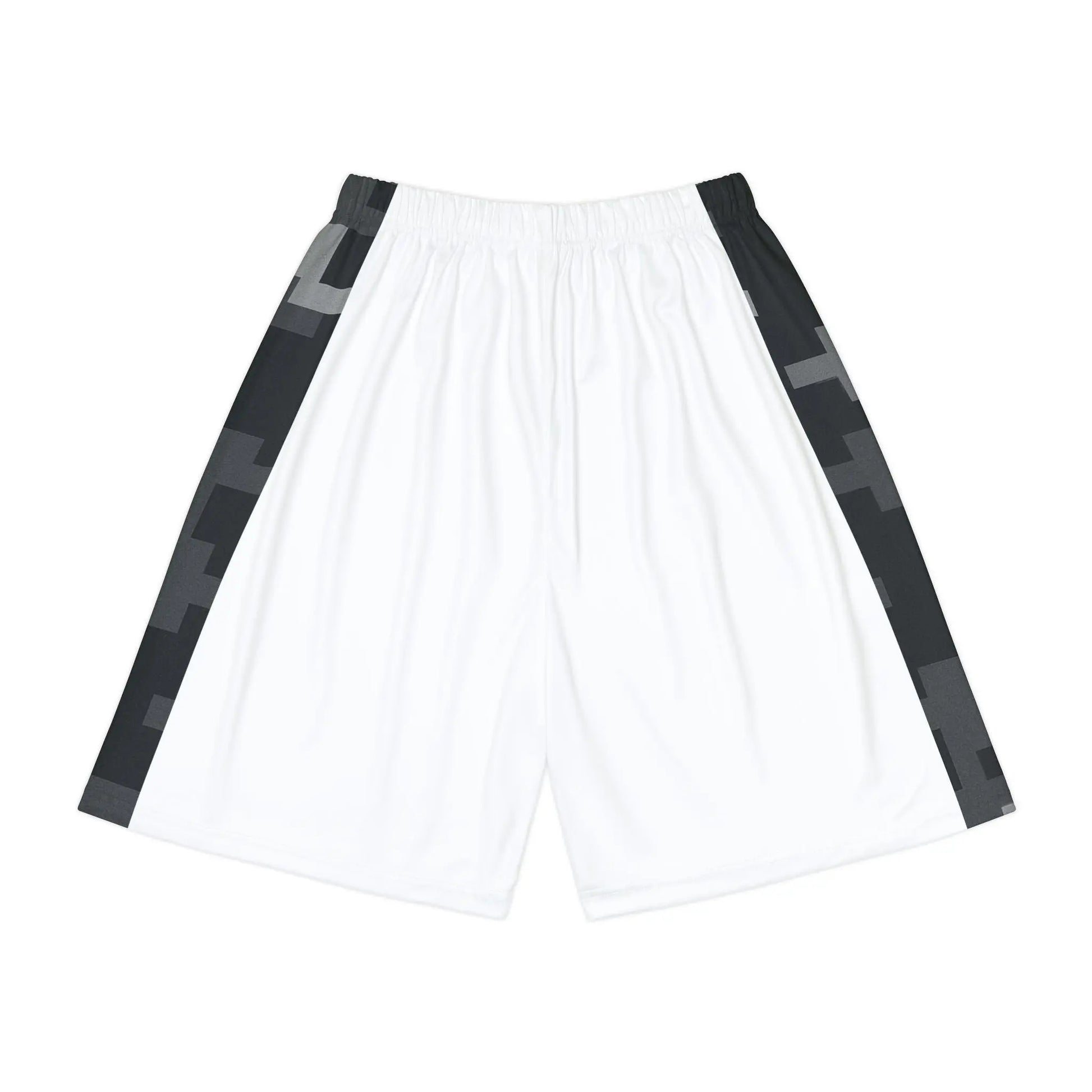 Camo Men’s Sports Shorts White (AOP) Printify
