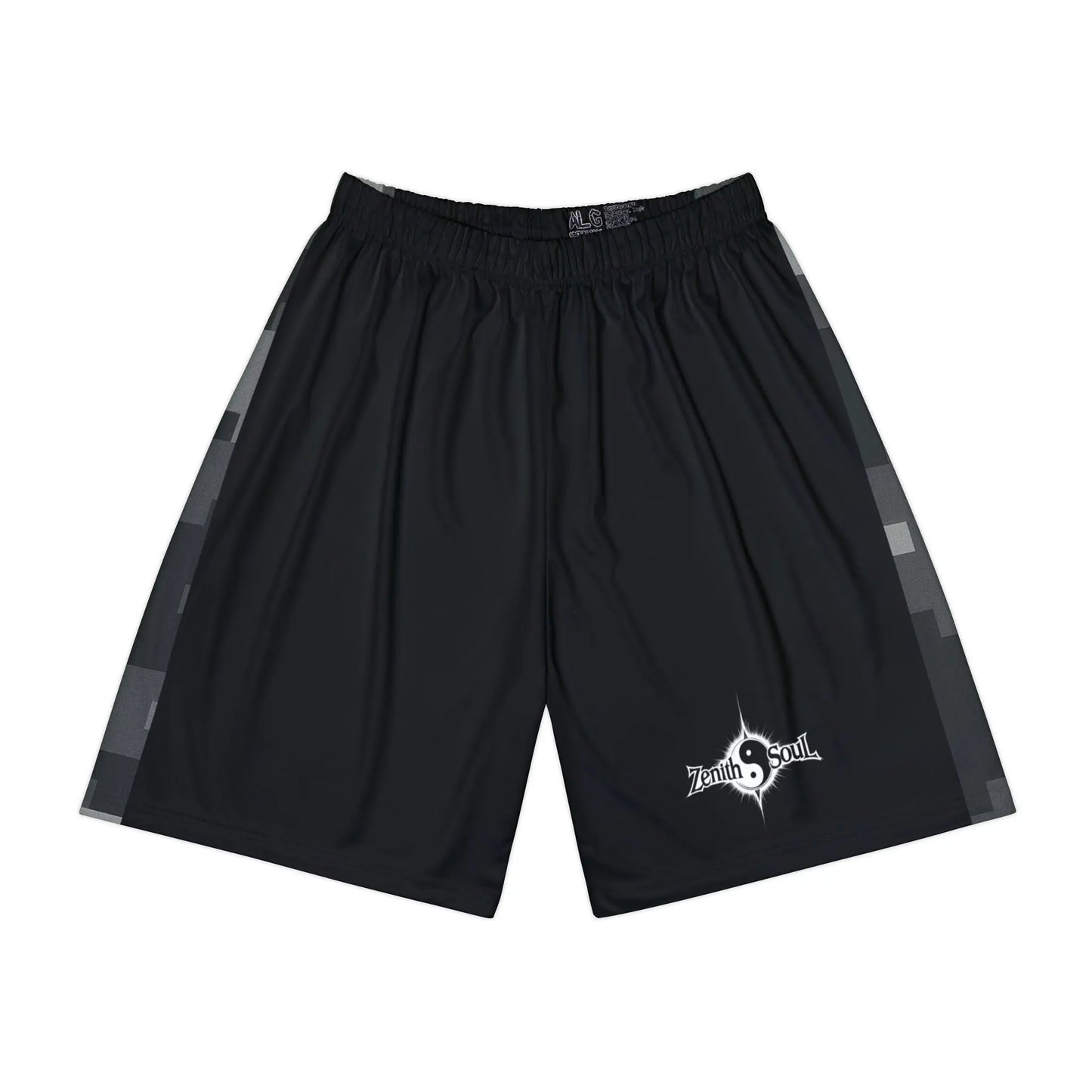Camo Men’s Sports Shorts Black (AOP) Printify