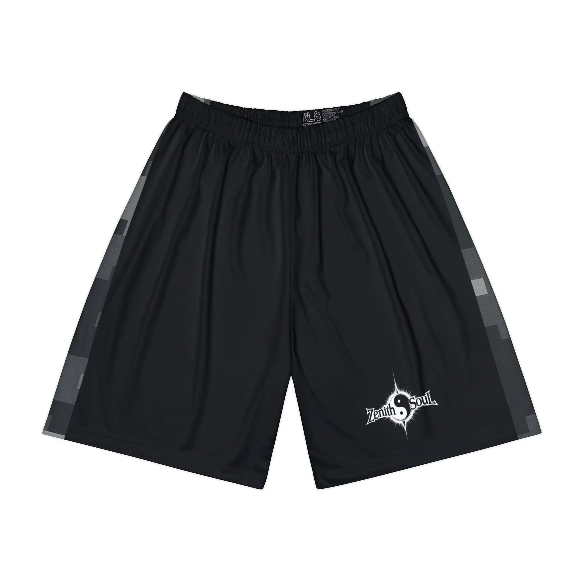 Camo Men’s Sports Shorts Black (AOP) Printify