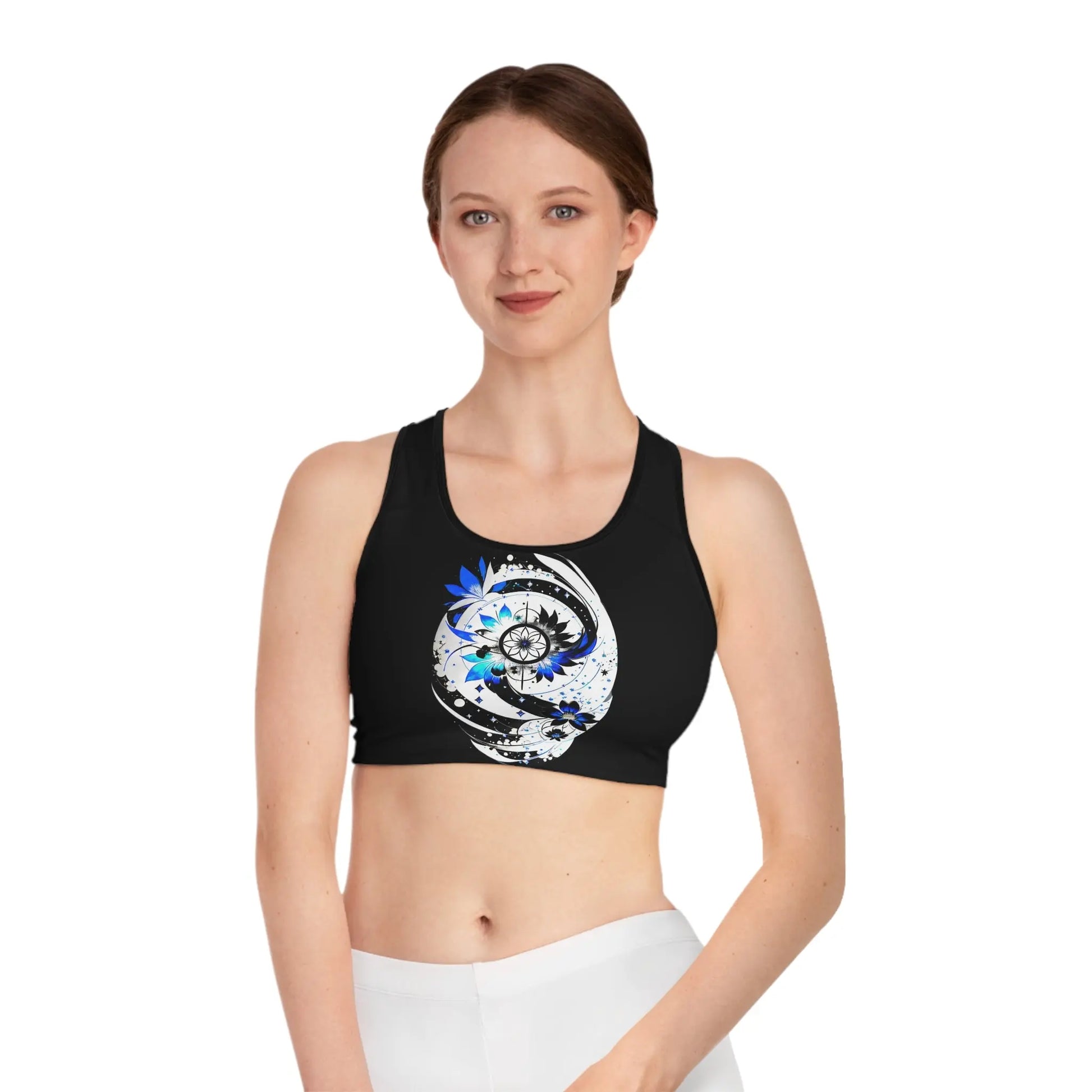 Inner Divinity Dusk Sports Bra Printify