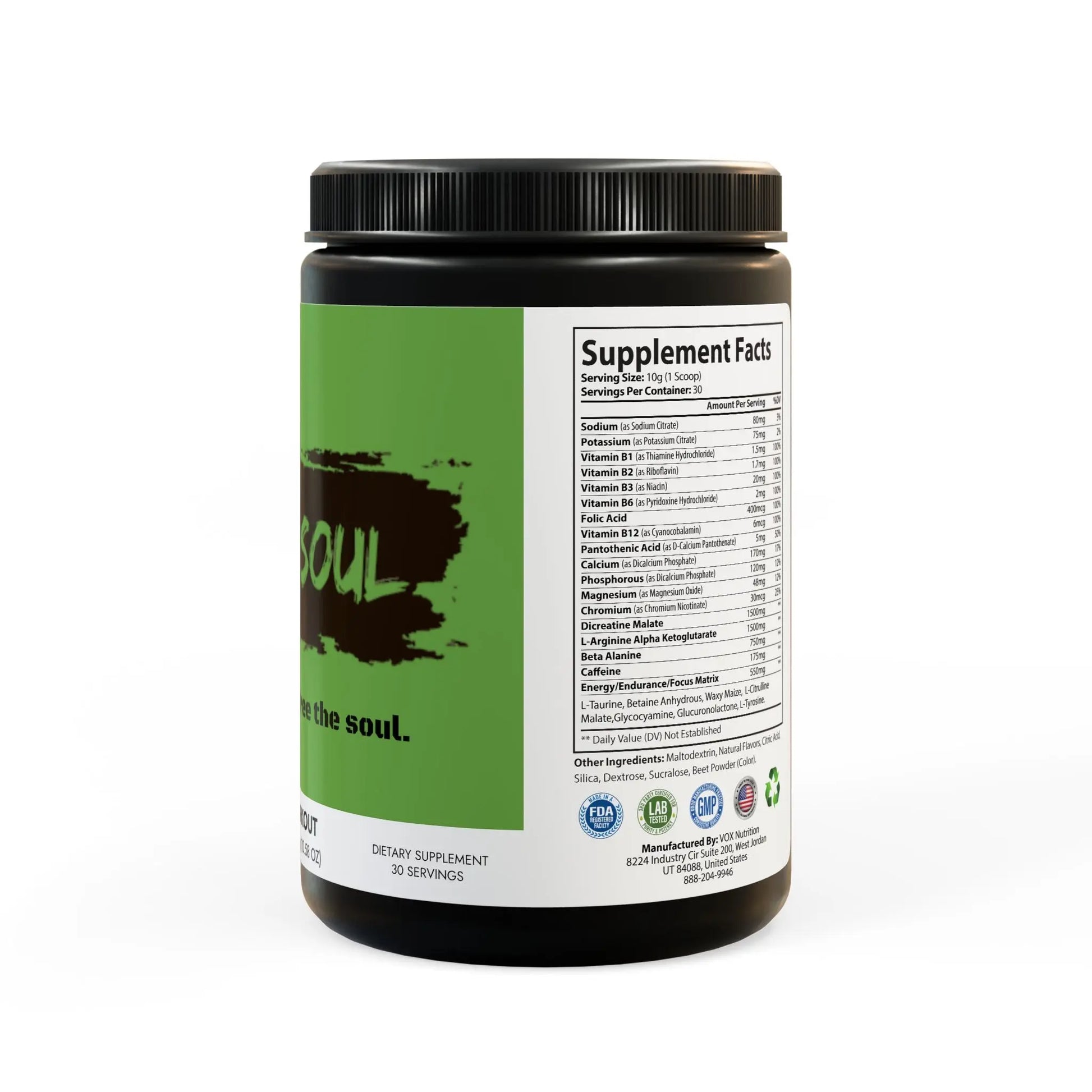 Pre-Workout Supplement, Watermelon (300g, 10.58oz) Printify