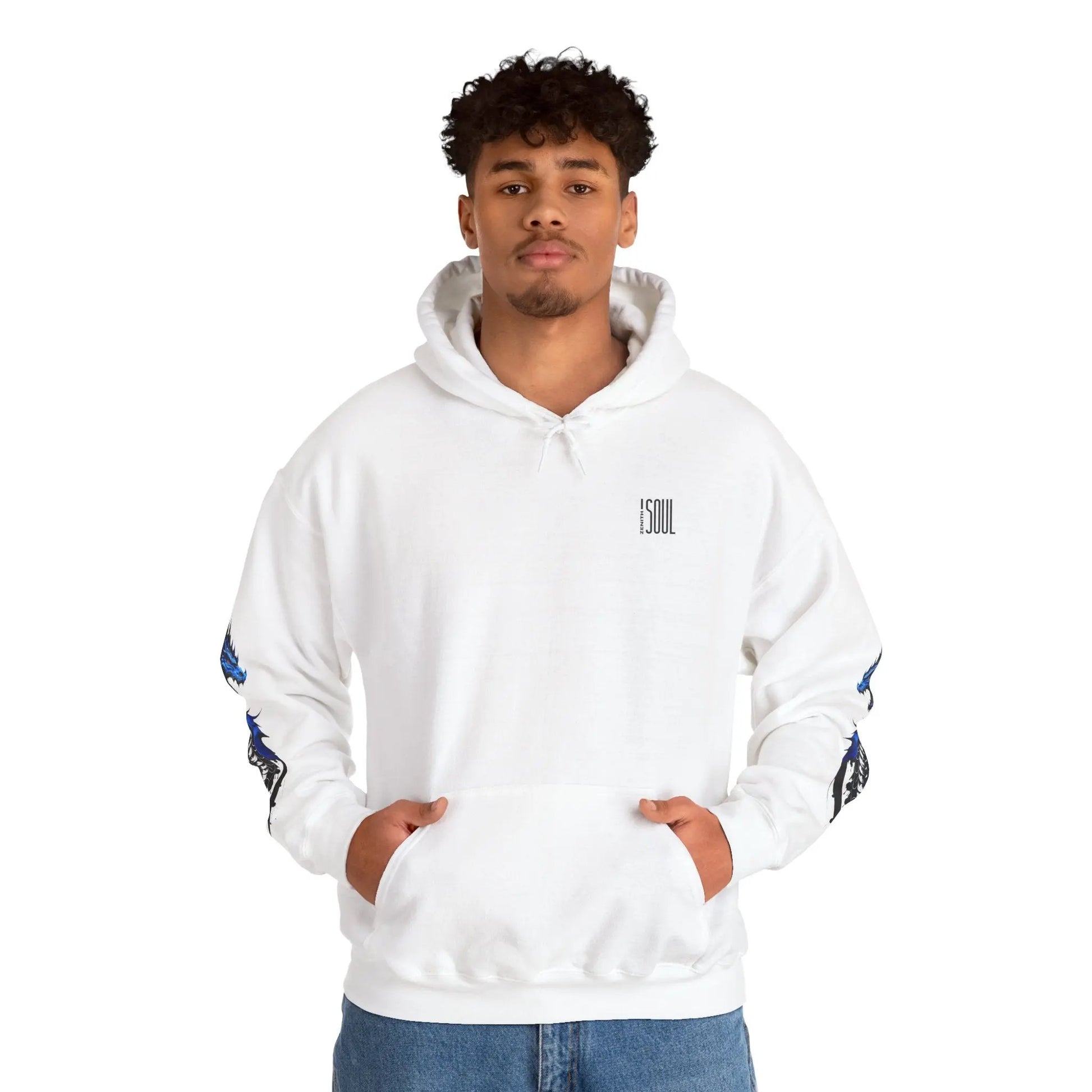 Blue Dragon Hooded Sweatshirt Printify