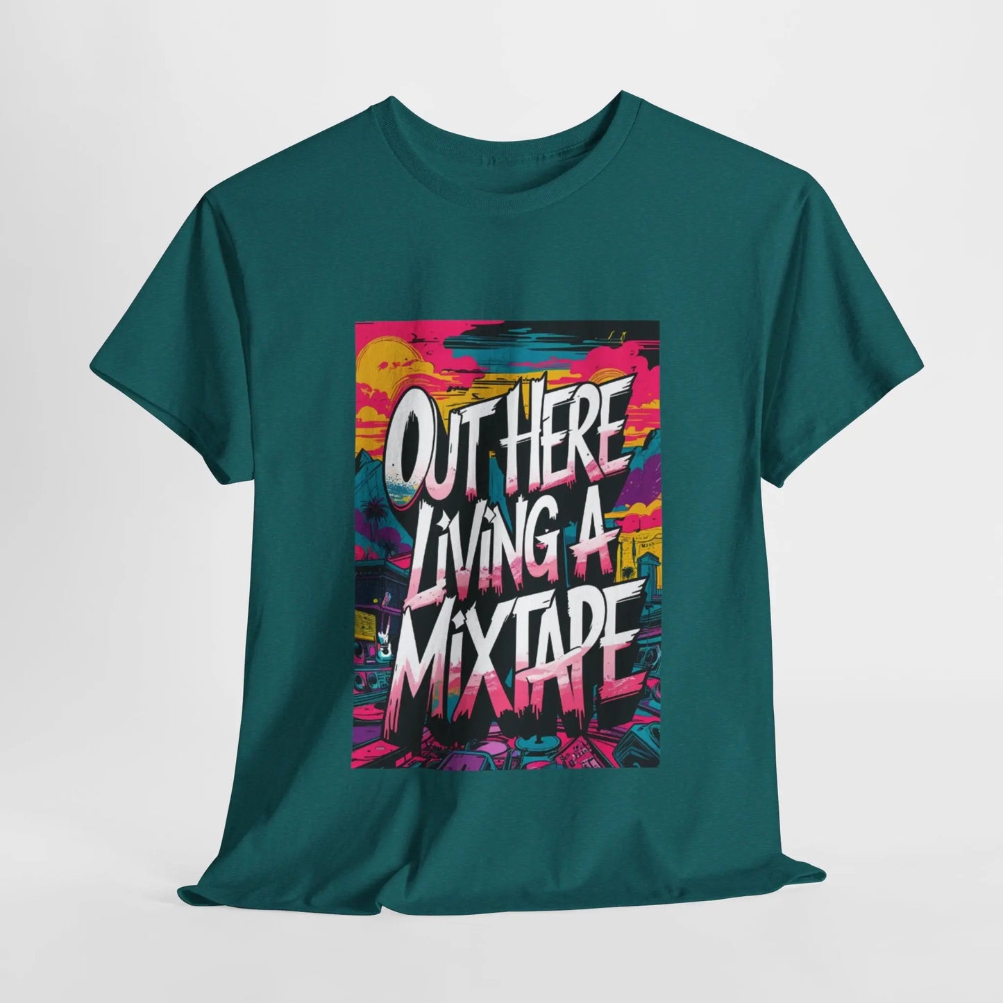 Out Here - Heavy Cotton Tee Printify