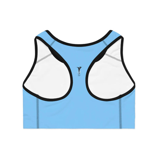 Gemini Sky Blue Sports Bra (AOP) Printify