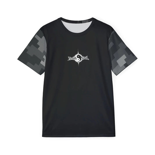 Camo Men's Sports Jersey Black (AOP) Printify