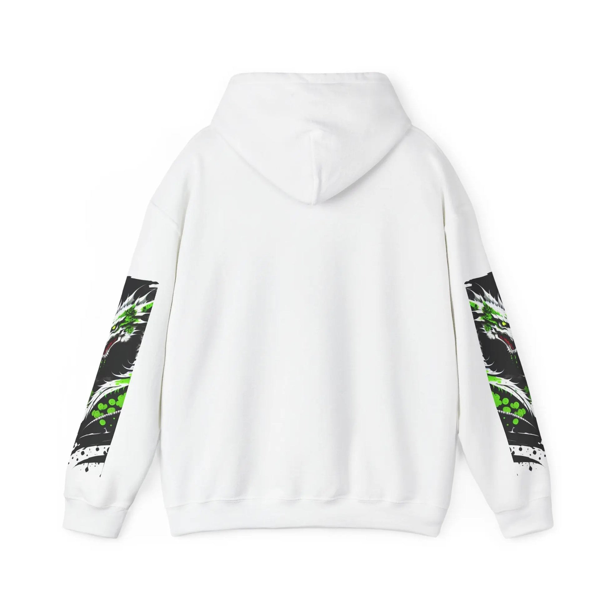 Green Dragon Hooded Sweatshirt Printify