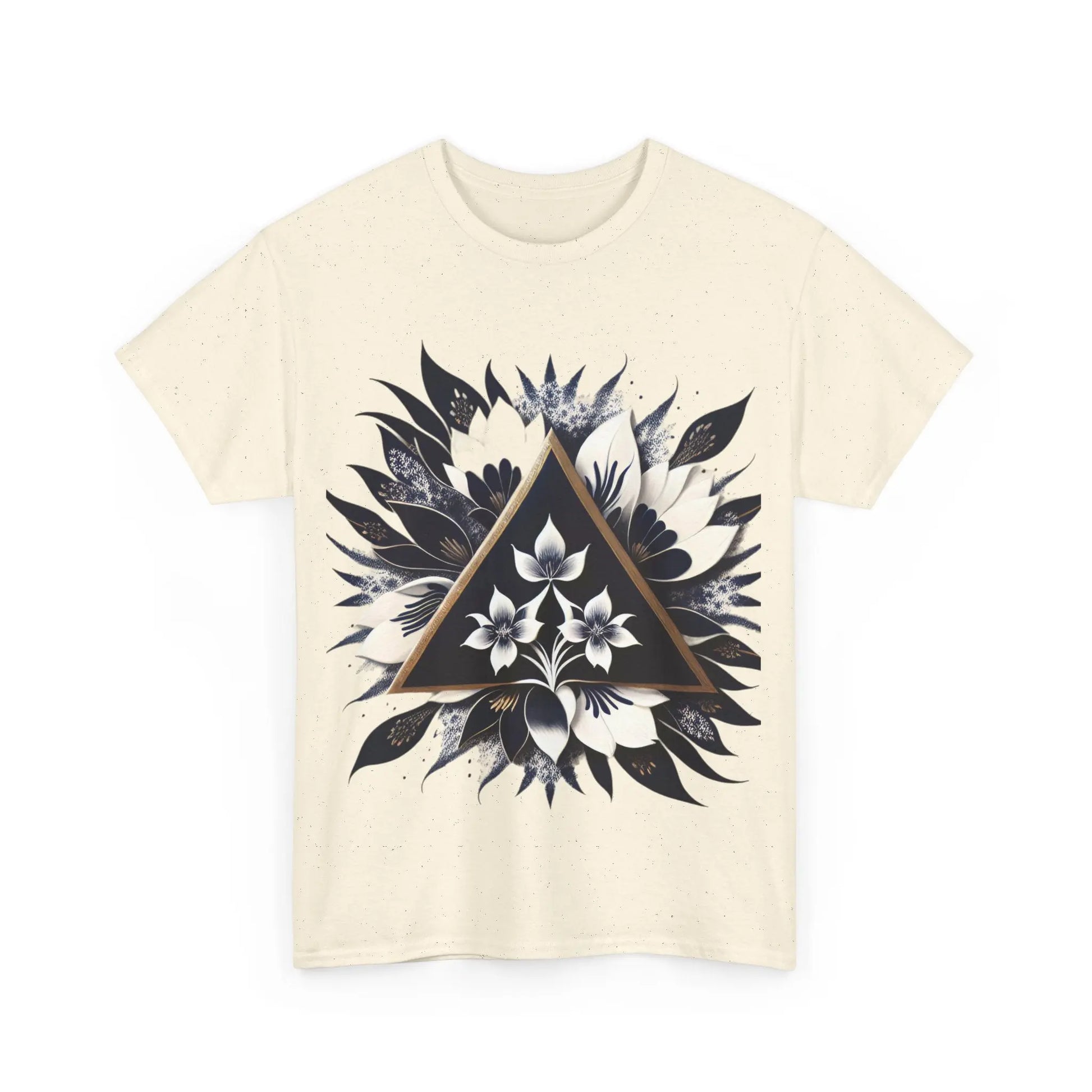Floral Apex Unisex Heavy Cotton Tee - Zenith Soul LLC