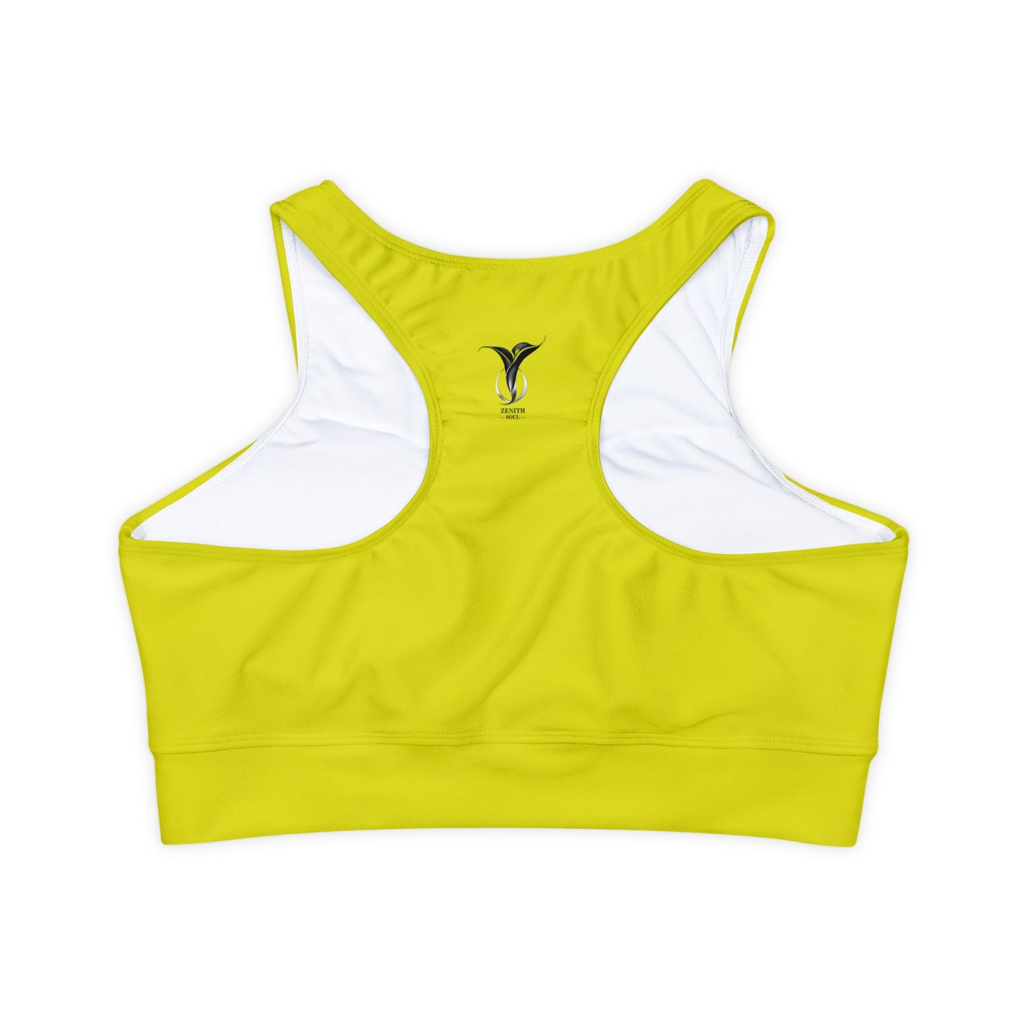 Leo Peridot Fully Lined, Padded Sports Bra (AOP)