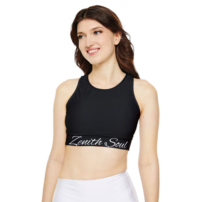 Tranquil Space Fully Lined, Padded Sports Bra (AOP)