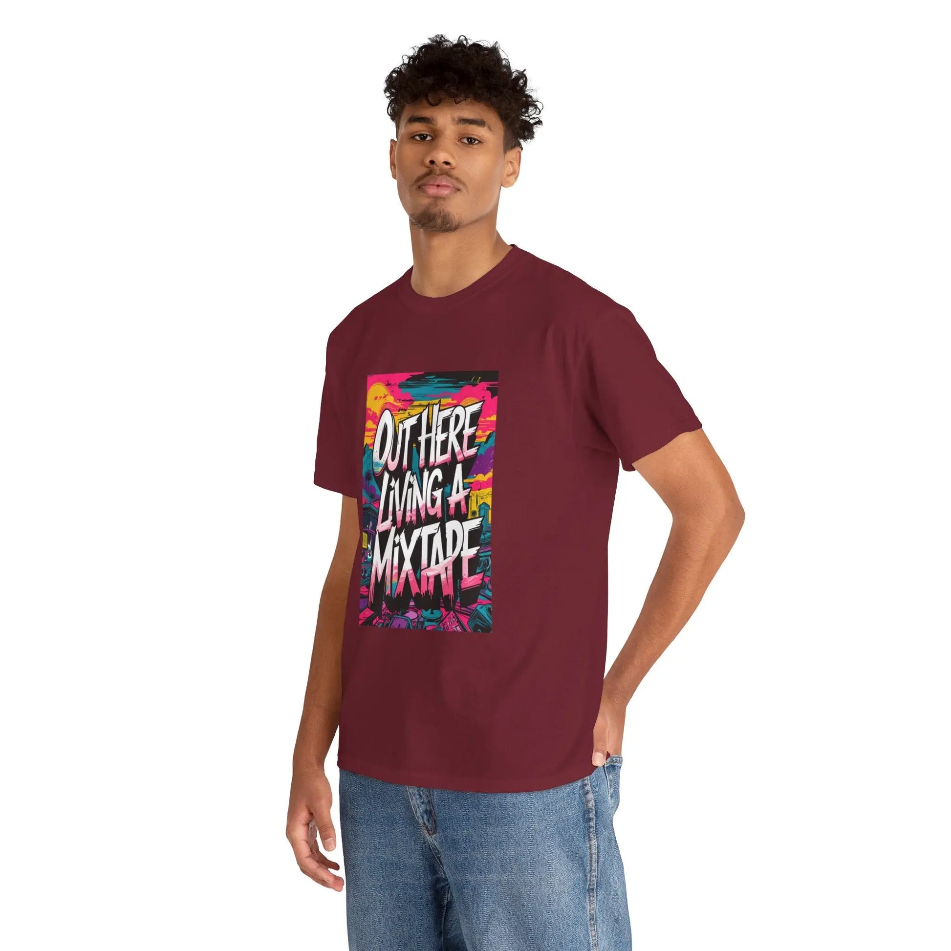Out Here - Heavy Cotton Tee Printify