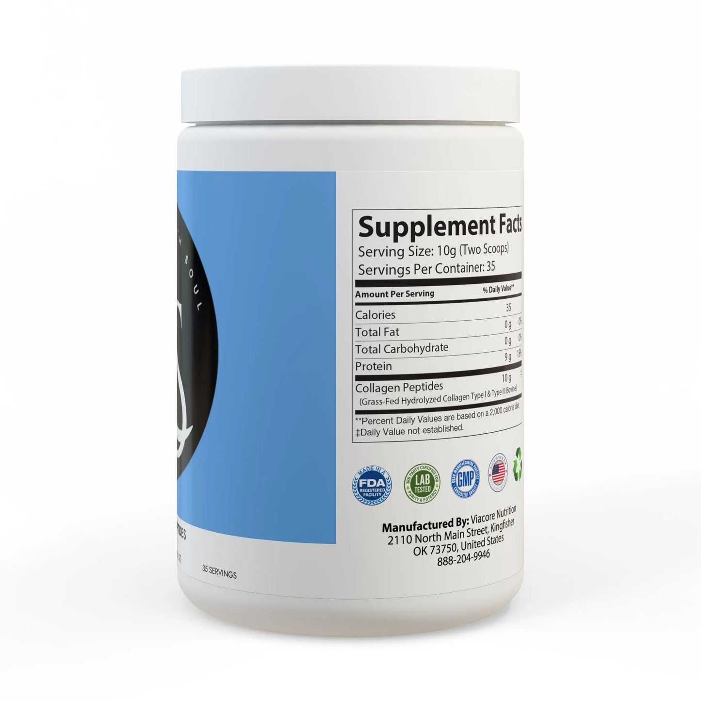 Collagen Peptides Type I & III Supplement (350g, 12.3oz) Printify