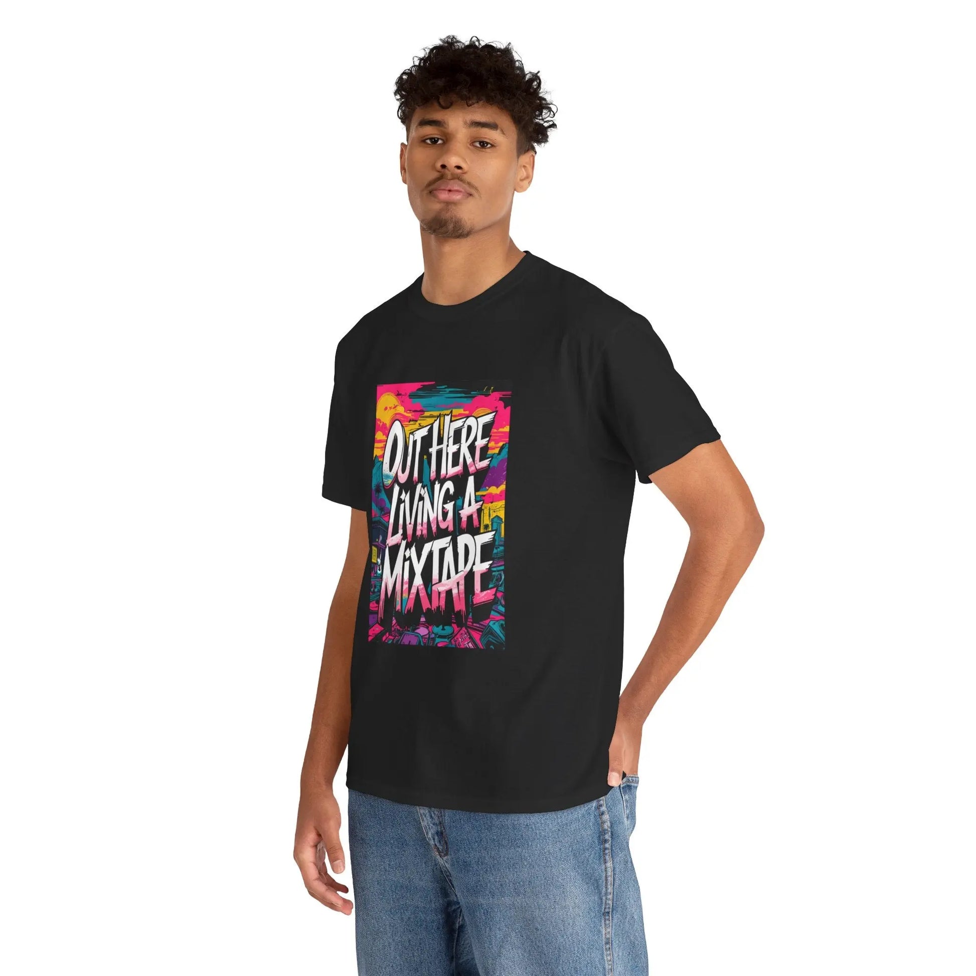 Out Here - Heavy Cotton Tee Printify