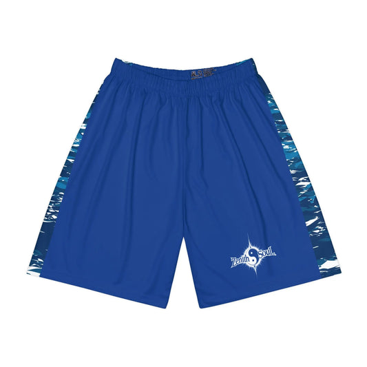 Camo Men’s Sports Shorts Blue (AOP) Printify