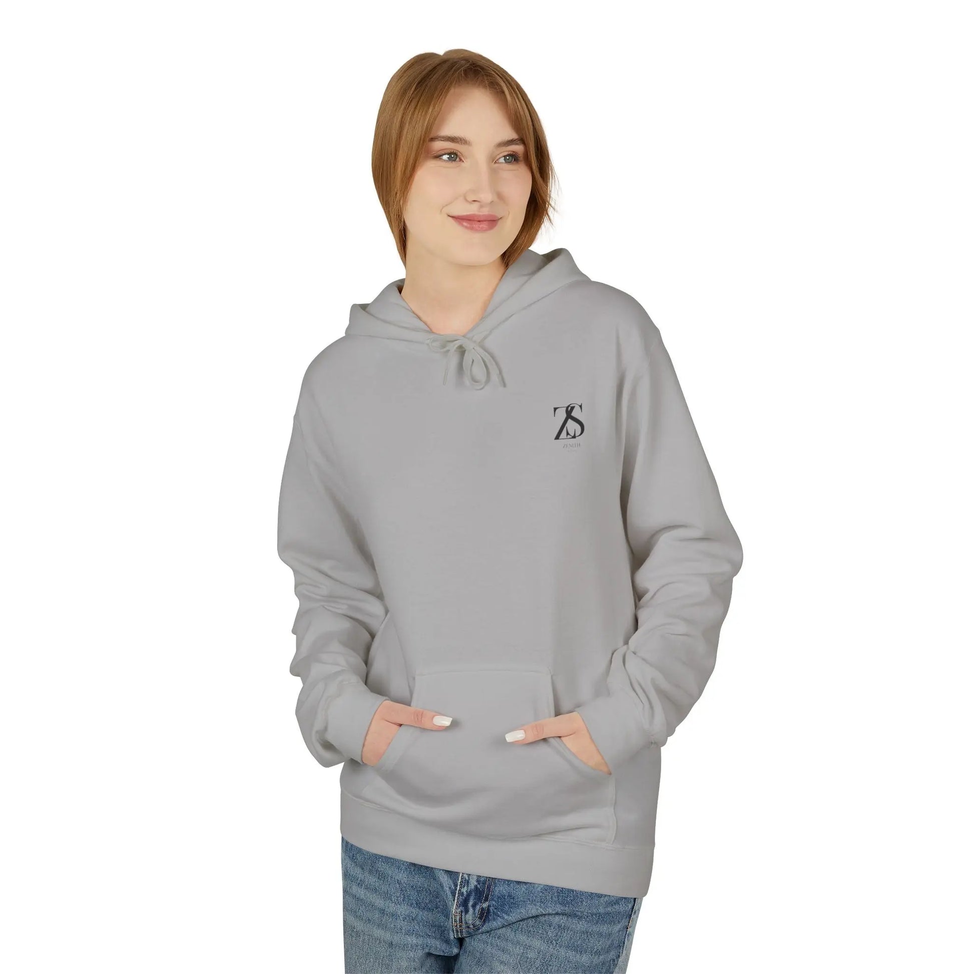 Zenith Comfort Midweight Soft style Fleece Hoodie Printify