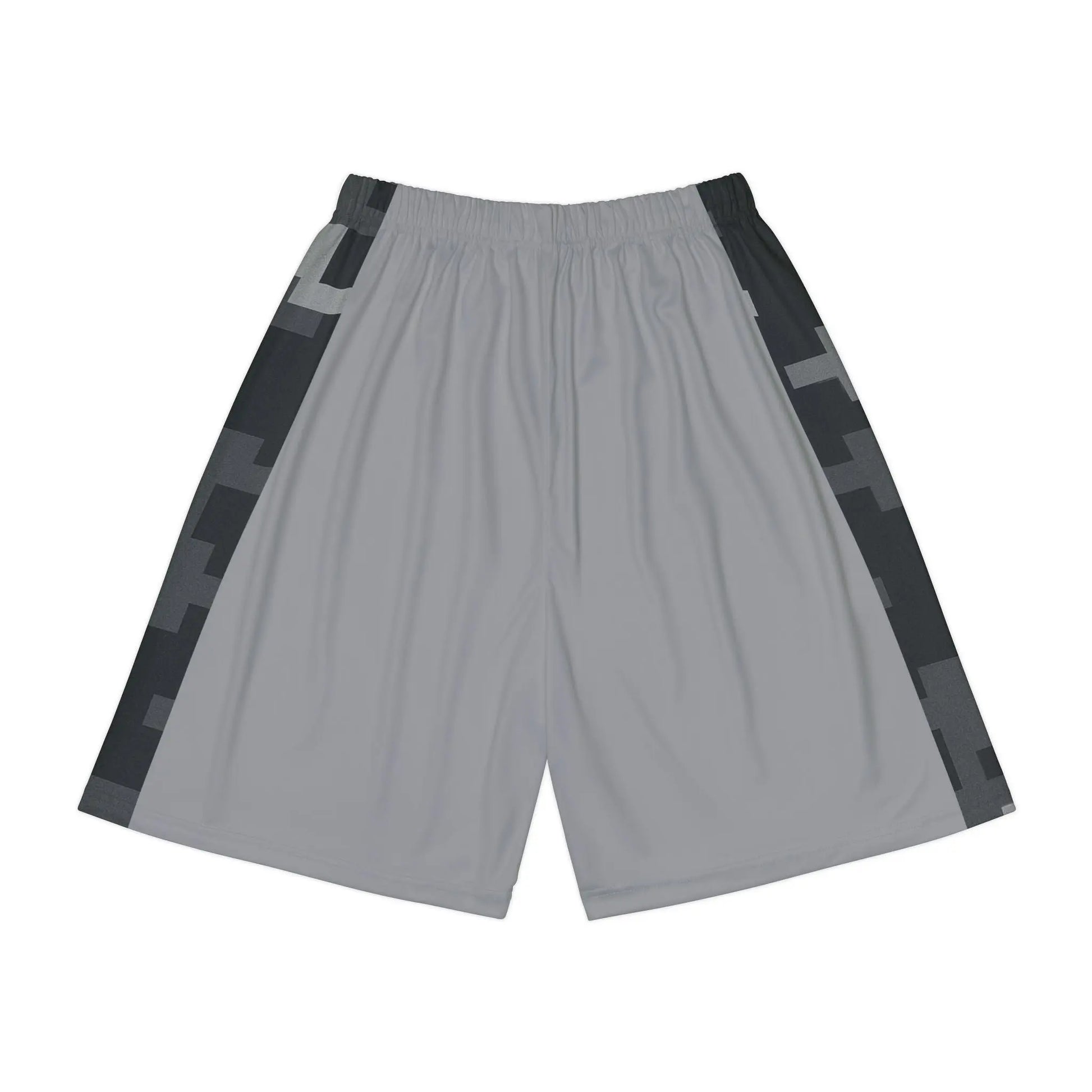 Camo Men’s Sports Shorts Gray (AOP) Printify