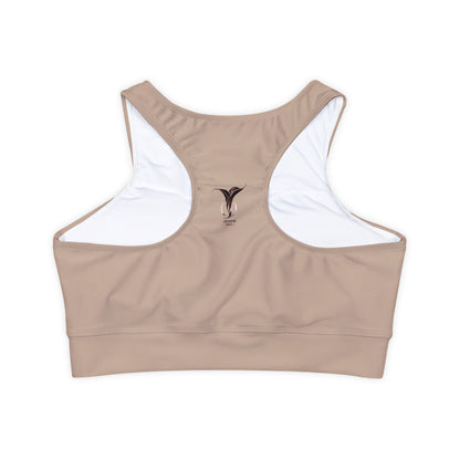 Desert Bloom Fully Lined, Padded Sports Bra (AOP)