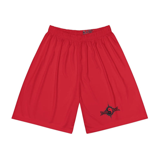 Men’s Sports Shorts Red (AOP) Printify