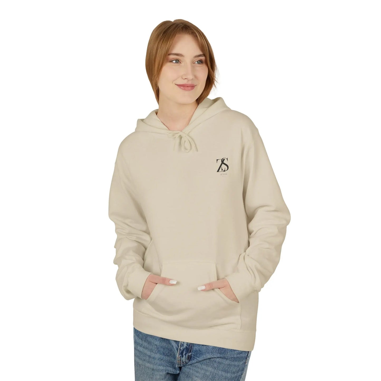 Zenith Comfort Midweight Soft style Fleece Hoodie Printify