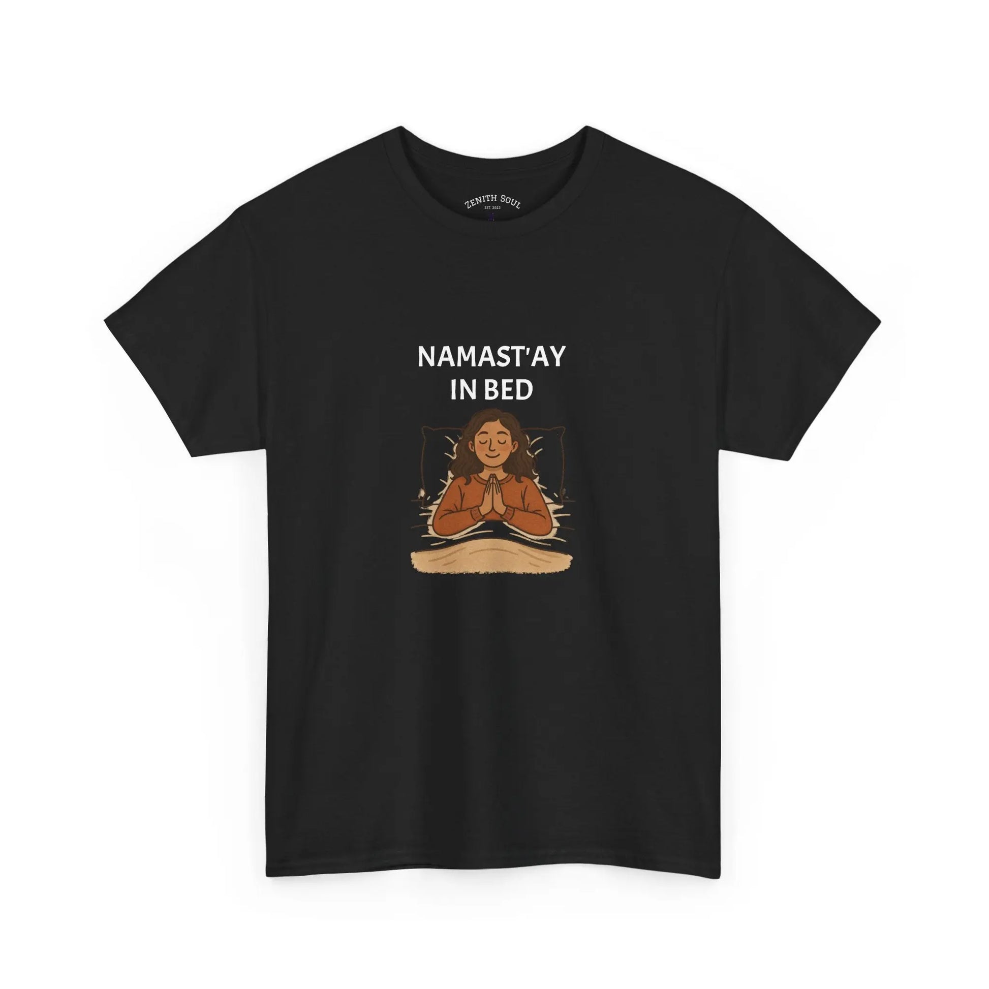Namast'ay in Bed T-Shirt Printify