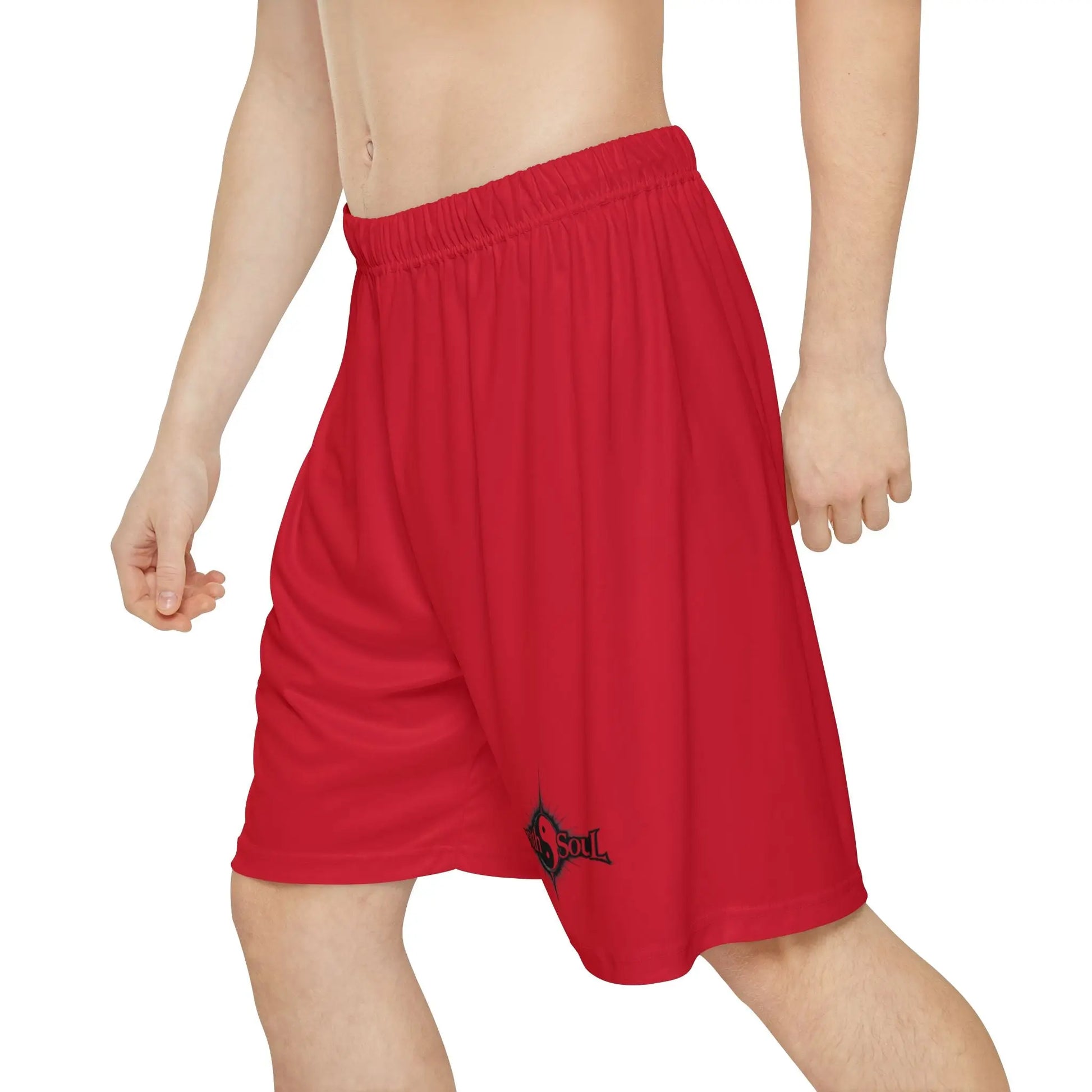 Men’s Sports Shorts Red (AOP) Printify