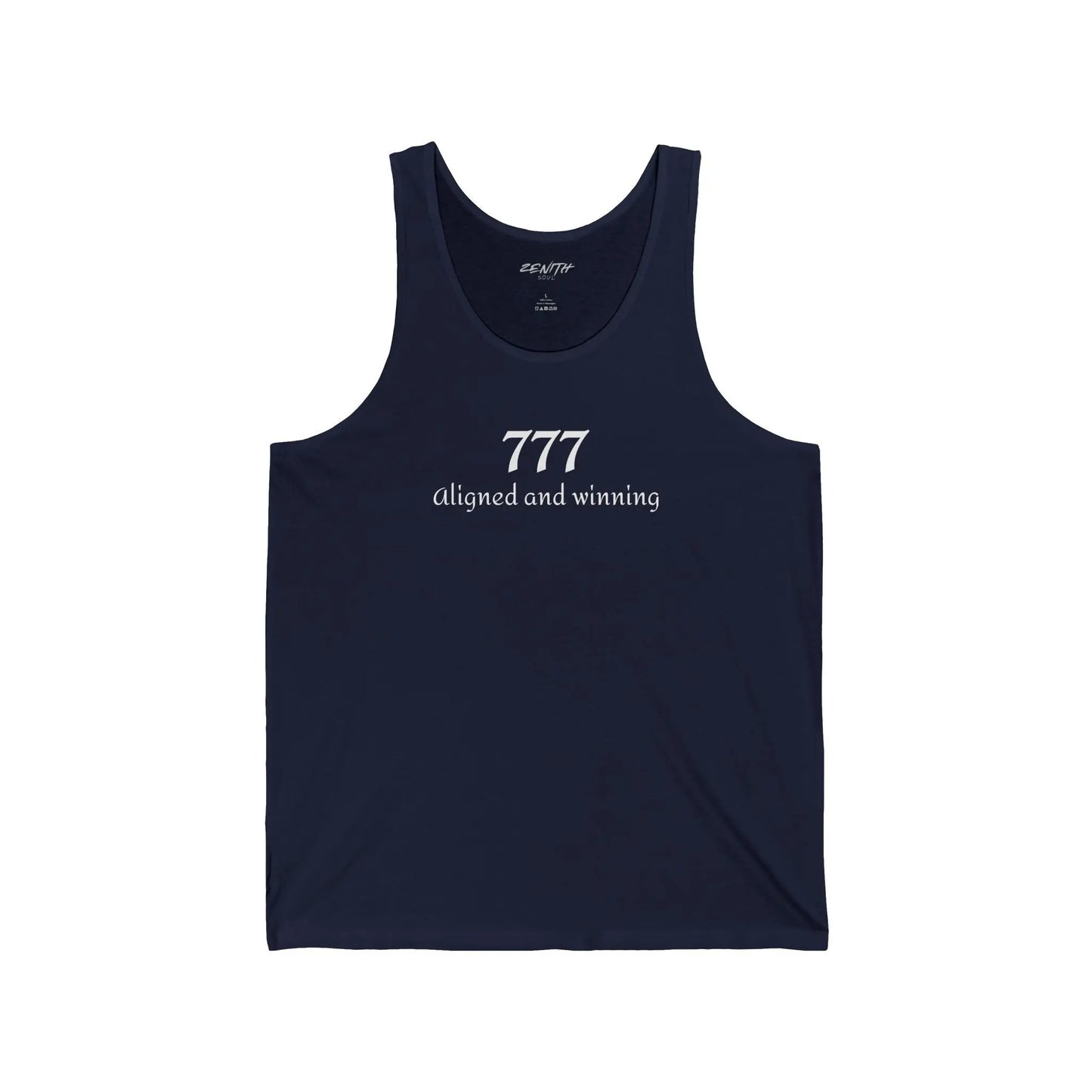 777- Aligned and winning Jersey Tank Printify
