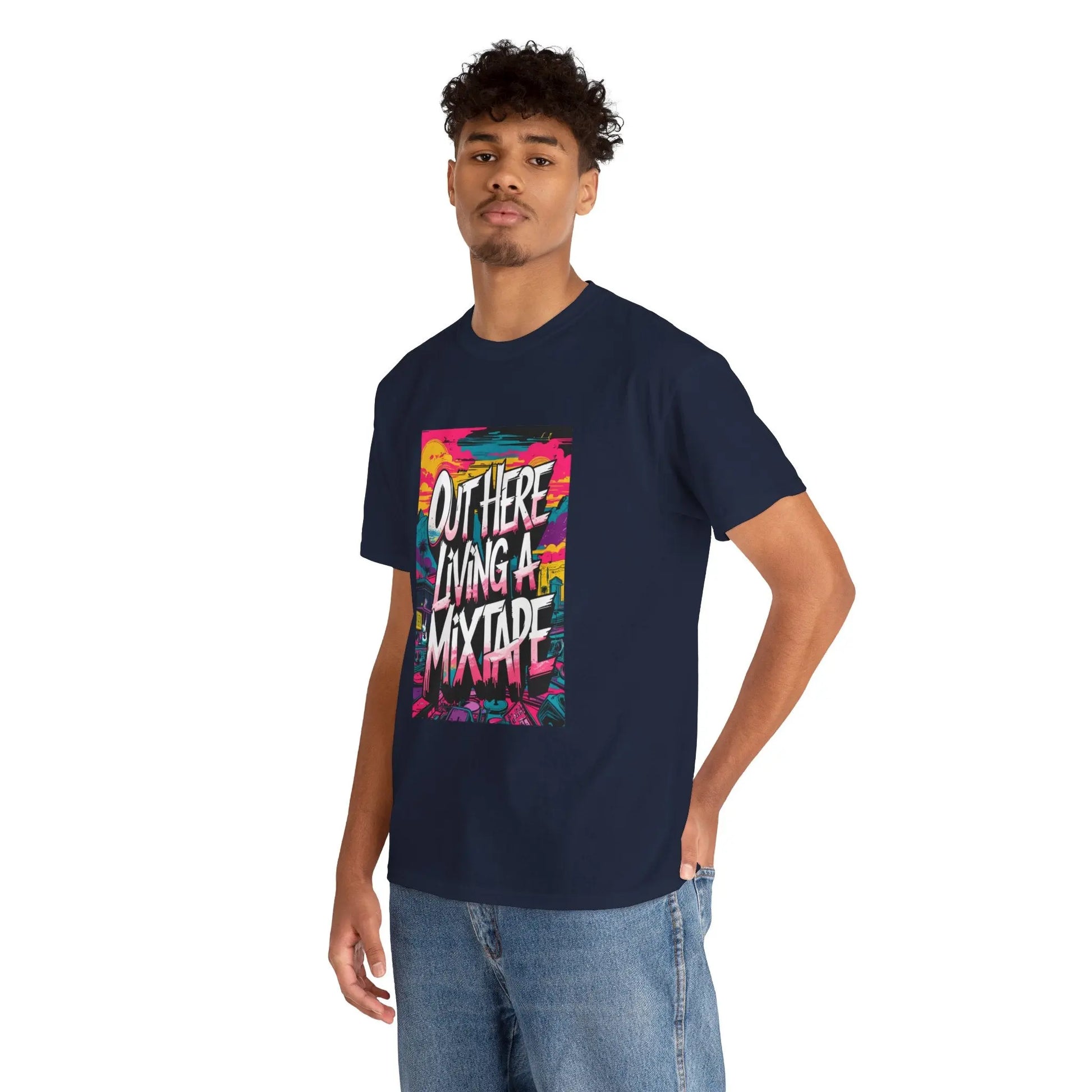 Out Here - Heavy Cotton Tee Printify