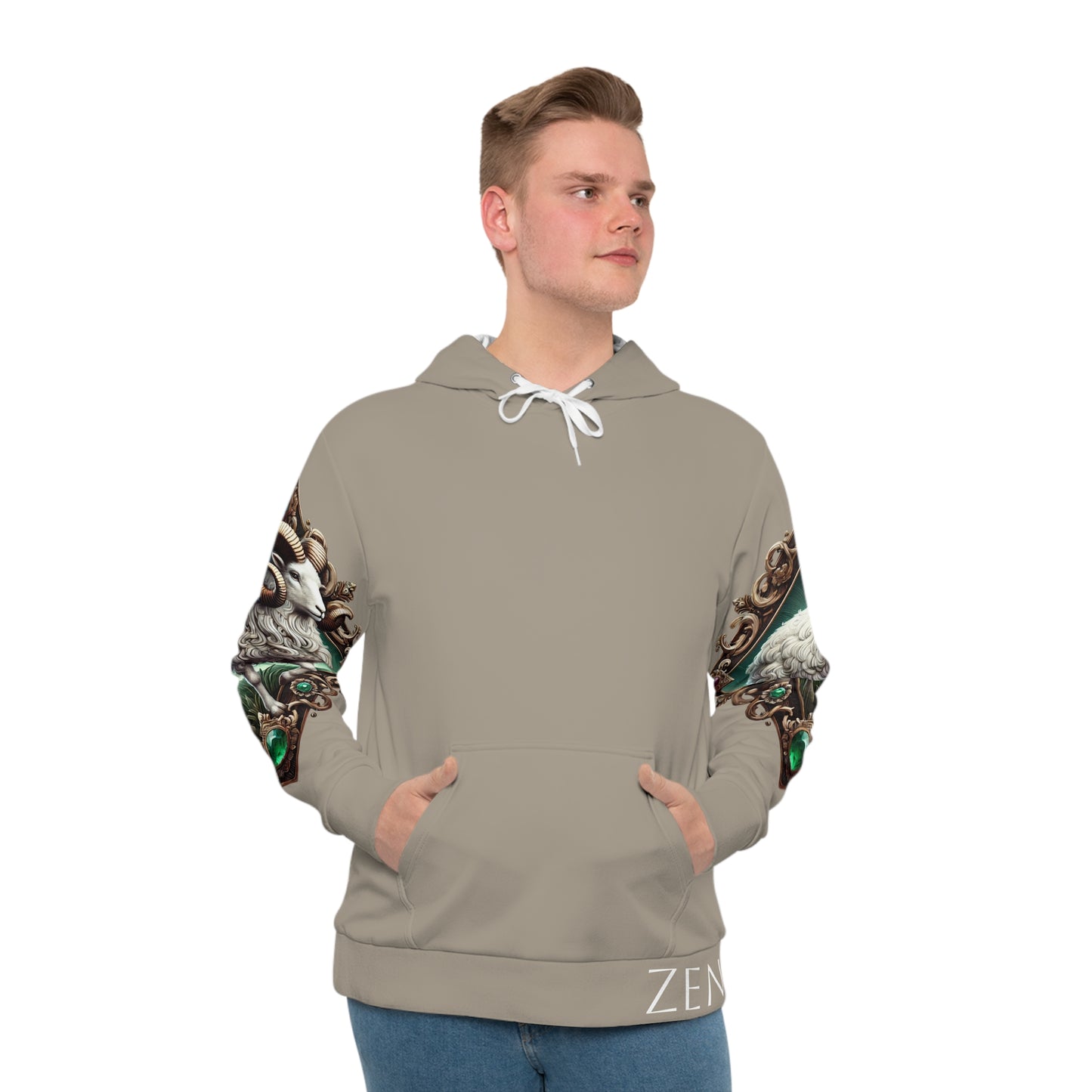Aries Gray Hoodie