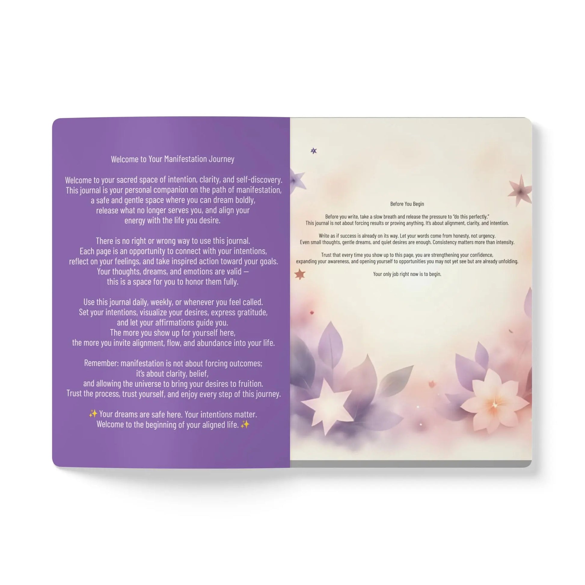 Manifestation Journal for Abundance, Clarity & Daily Intentions 