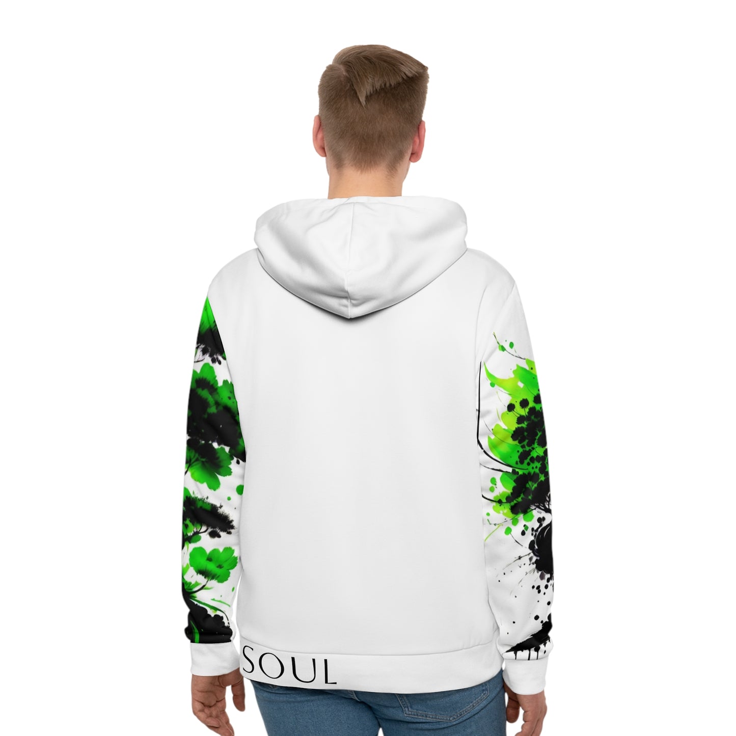 Heart Chakra Tree White Hoodie