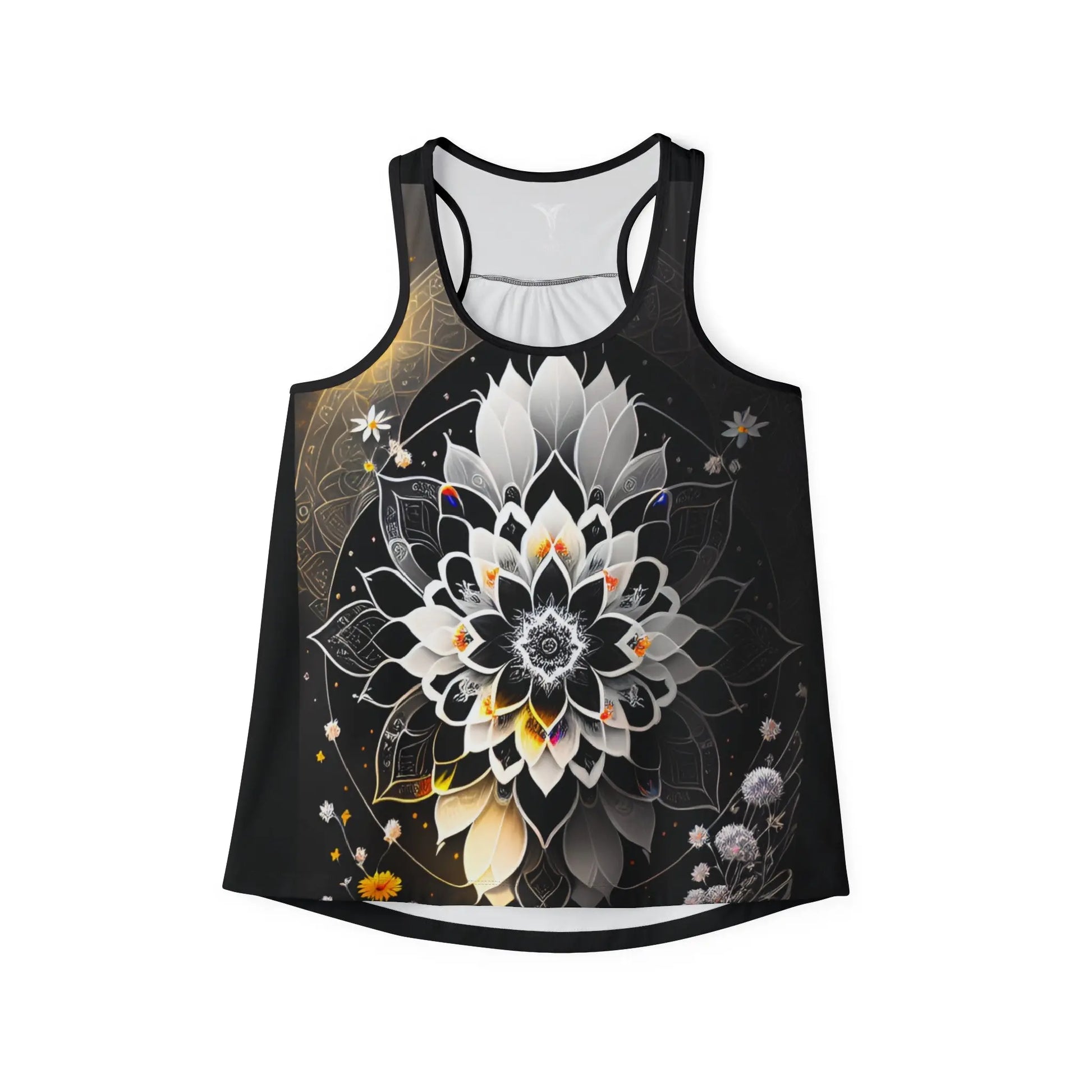 Harmonious Beauty Women's Tank Top (AOP) (w/ white trim) Printify