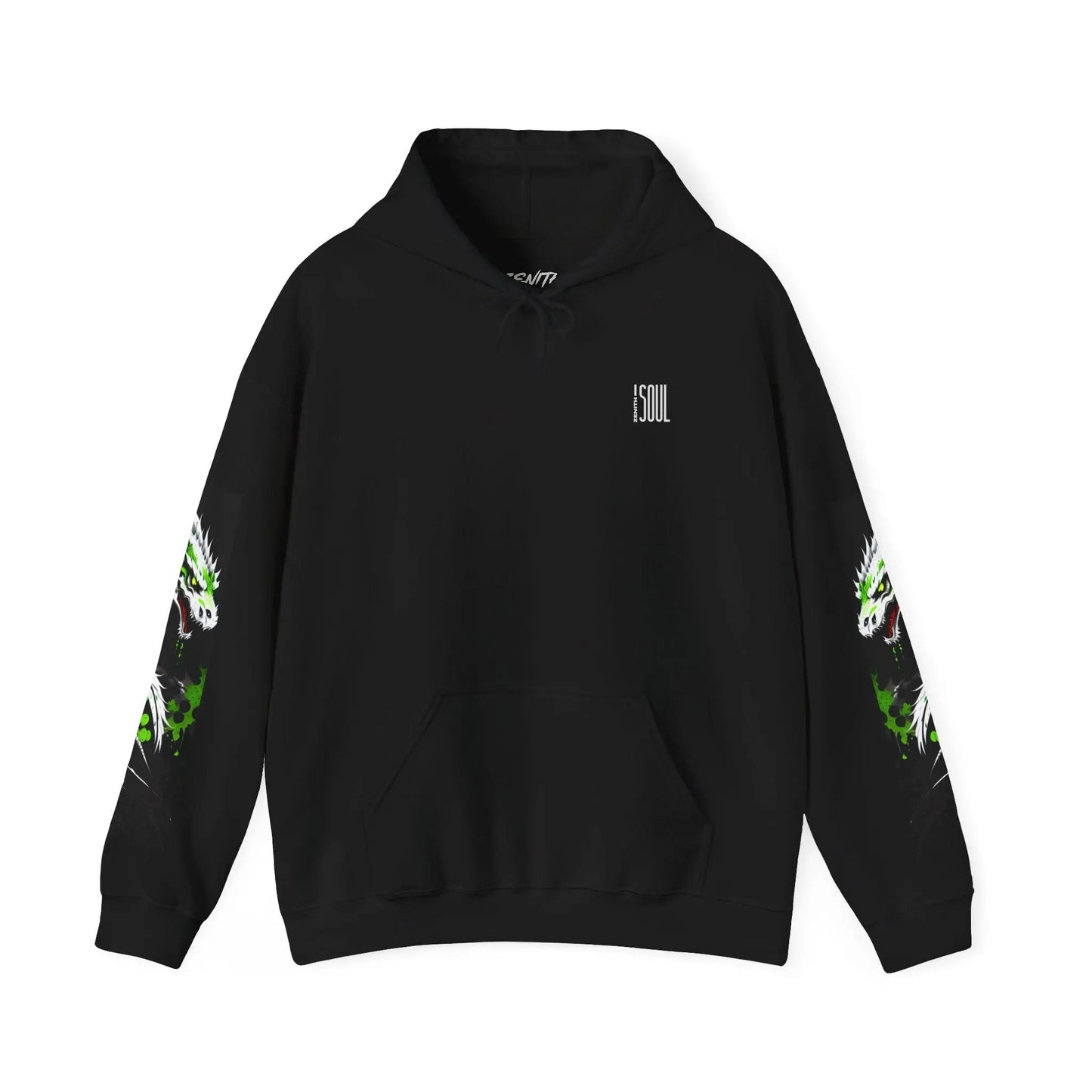 Green Dragon Hooded Sweatshirt Printify