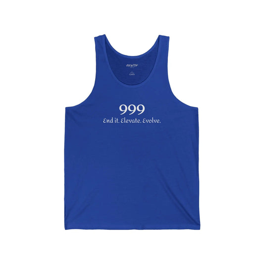 999- End it. Elevate. Evolve. Jersey Tank Printify
