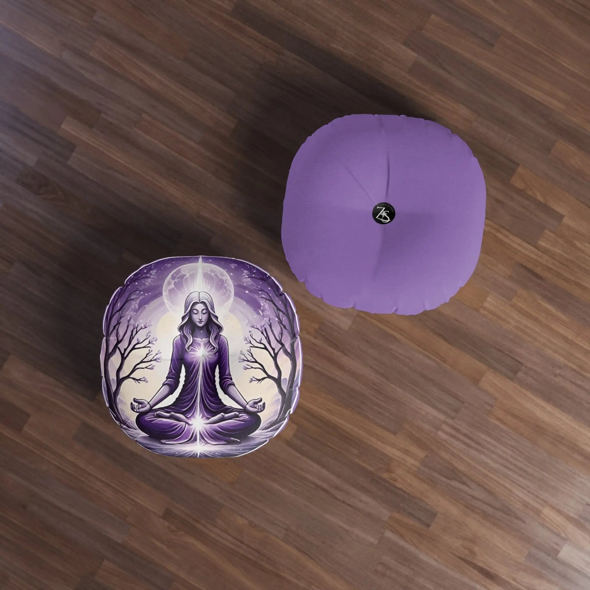 Zen Meditation Pillow, Round Printify