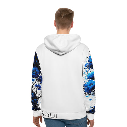 Throat Chakra Tree White Hoodie