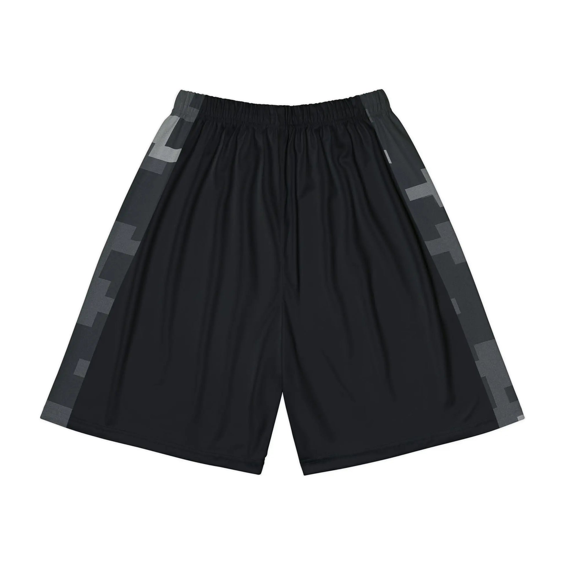 Camo Men’s Sports Shorts Black (AOP) Printify